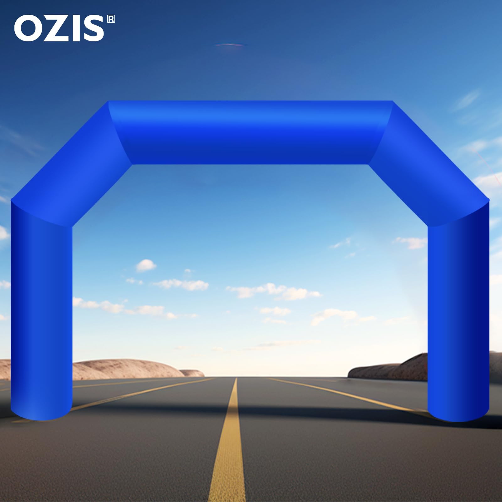 Best Deal-20ft Blue Inflatable Arch With 150w Blower -Lightweight Arch & Perfect For 5k Run Races Marathons Promotional Events