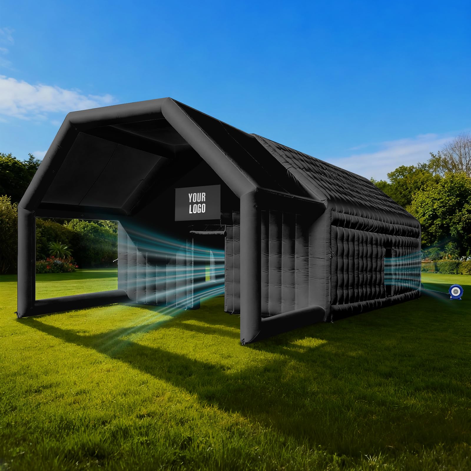 Inflatable Nightclub Tent with Gazebo 39x20x13Ft with Logo Area for Outdoor Parties