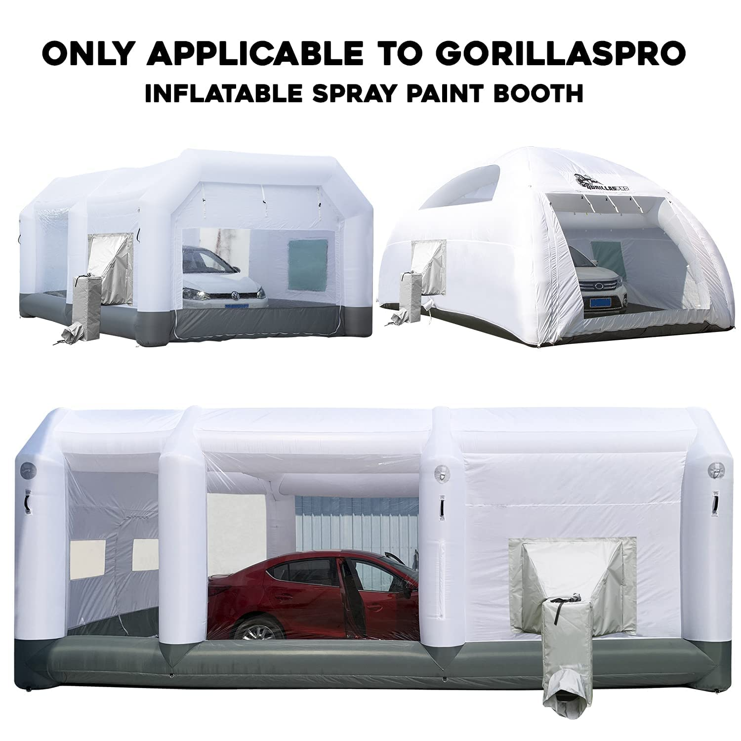 GORILLASPRO Booth Indoor Overspray Diversion Suction Device(Patent Applied) - Only Applicable to GORILLASPRO Inflatable Paint Booth - Suitable for 12 Inch Exhaust Fan and Pipe (Not Included)