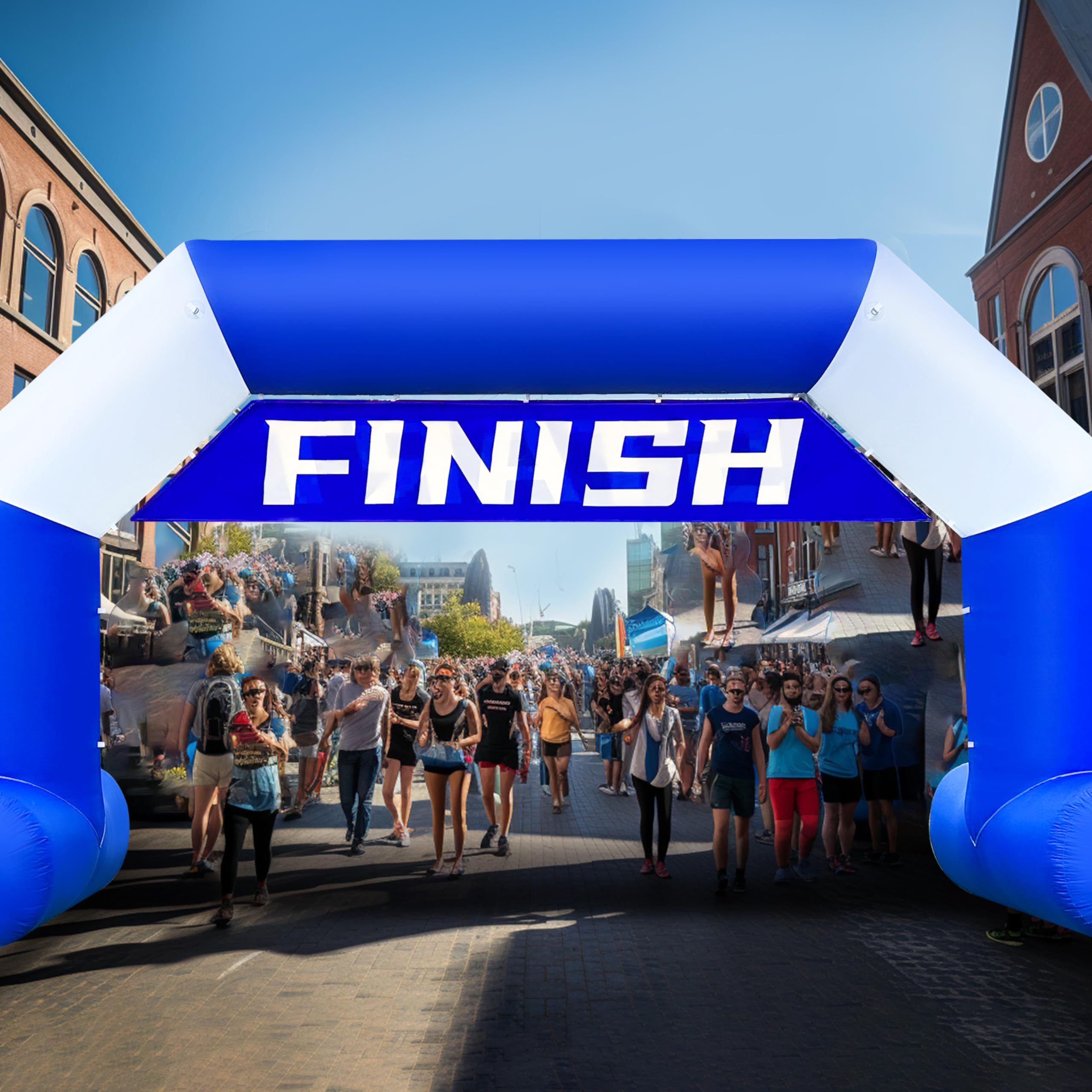 20Ft Inflatable Event Archway with Dual-Color Splicing Visibility Entrance for Outdoor Events