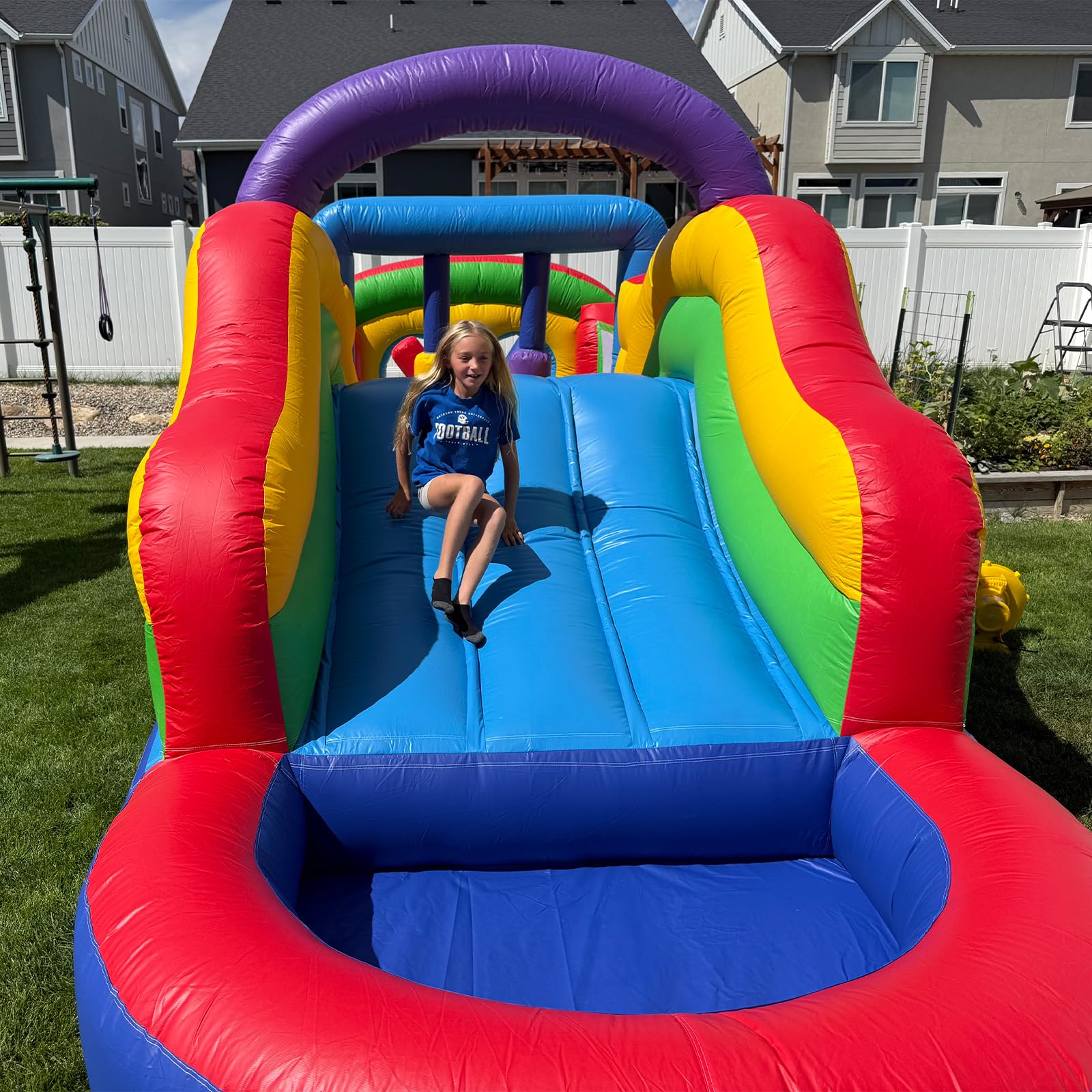 Inflatable Obstacle Course 25FT Bounce House with Blower