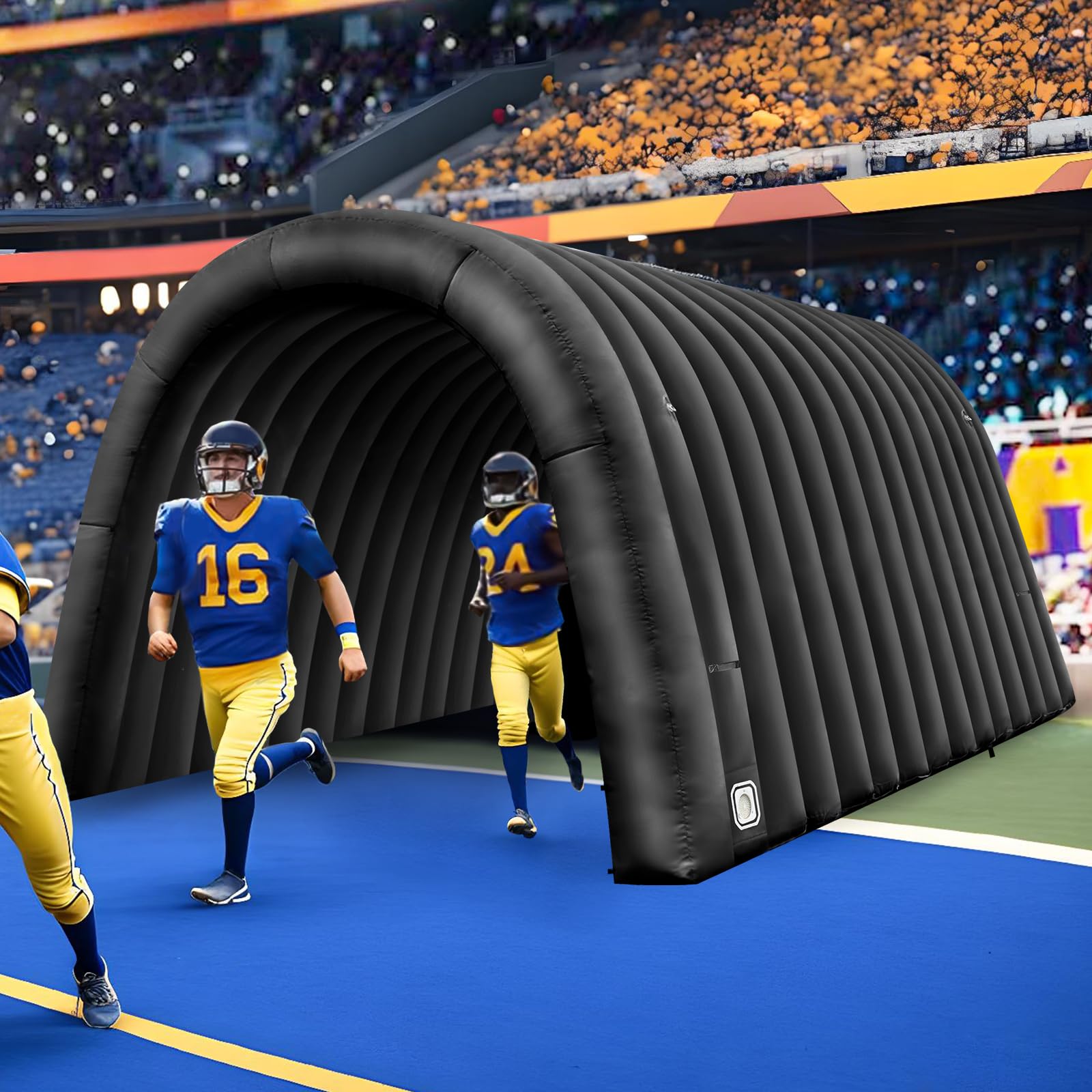 Inflatable Sports Tunnel Entrance 16x10x10FT with Blower Football Tunnel Tent Entryway